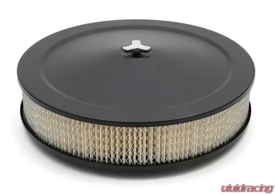 Trans-Dapt Performance AIR CLEANER - DOMINATOR - 14 in. X 3 in. FILTER - POWDER COAT ASPHALT BLACK - 8656