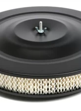 Trans-Dapt Performance AIR CLEANER - FLAT BASE- 14 in. X 3 in. FILTER - POWDER COAT ASPHALT BLACK                                     - 8657 - Image 2