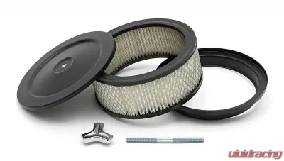 Trans-Dapt Performance AIR CLEANER - RAISED BASE - 6 3/8 in. X 2 1/2 in. FILTER - ASPHALT BLACK - 8658