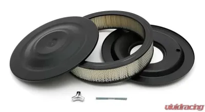 Trans-Dapt Performance ASPHALT BLACK POWDER COATED 14 in. X 4 in. AIR CLEANER - 8659