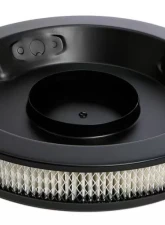 Trans-Dapt Performance ASPHALT BLACK POWDER COATED 14 in. RECESS BASE AIR CLEANER                                     - 8660 - Image 2