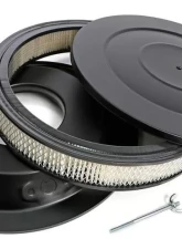 Trans-Dapt Performance ASPHALT BLACK POWDER COATED 14 in. RECESS BASE AIR CLEANER                                     - 8660 - Image 4