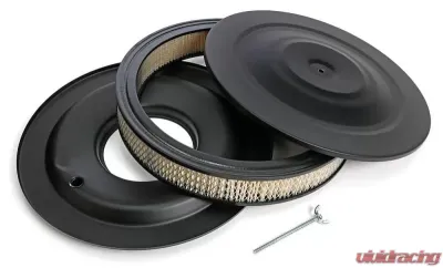 Trans-Dapt Performance ASPHALT BLACK POWDER COATED 14 in. X 3 1/4 in. AIR CLEANER - 8661