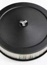 Trans-Dapt Performance ASPHALT BLACK POWDER COATED AIR CLEANER 14 X 3 OFFSET BASE                                     - 8662 - Image 3