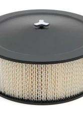 Trans-Dapt Performance ASPHALT BLACK POWDER COATED 14 in. x 6 in. MUSCLE CAR AIR CLEANER                                     - 8663 - Image 3