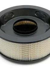 Trans-Dapt Performance ASPHALT BLACK POWDER COATED 14 in. X 6 in. RACING AIR CLEANER                                     - 8665 - Image 2