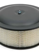Trans-Dapt Performance ASPHALT BLACK POWDER COATED 14 in. X 6 in. RACING AIR CLEANER                                     - 8665 - Image 3
