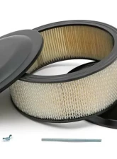 Trans-Dapt Performance ASPHALT BLACK POWDER COATED 14 in. X 6 in. RACING AIR CLEANER                                     - 8665 - Image 4