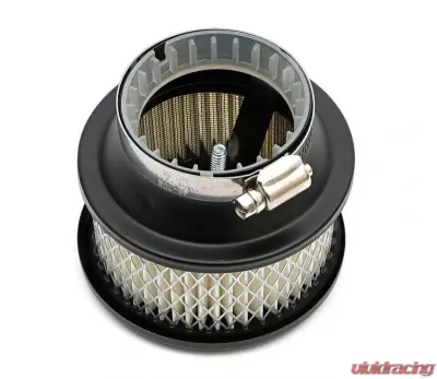 Trans-Dapt Performance ASPHALT BLACK POWDER COATED 4 in. X 2-5/8 in. DEEP DISH AIR CLEANER - 8666
