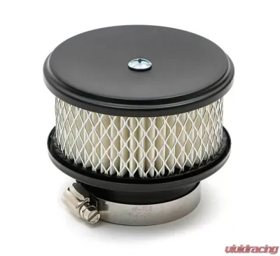 Trans-Dapt Performance ASPHALT BLACK POWDER COATED 4 in. X 2-5/8 in. DEEP DISH AIR CLEANER - 8666