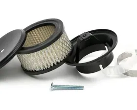 Trans-Dapt Performance ASPHALT BLACK POWDER COATED 4 in. X 2-5/8 in. DEEP DISH AIR CLEANER
