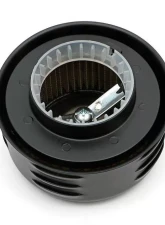 Trans-Dapt Performance ASPHALT BLACK POWDER COATED 4-5/8 in. LOUVERED AIR CLEANER                                     - 8667 - Image 2
