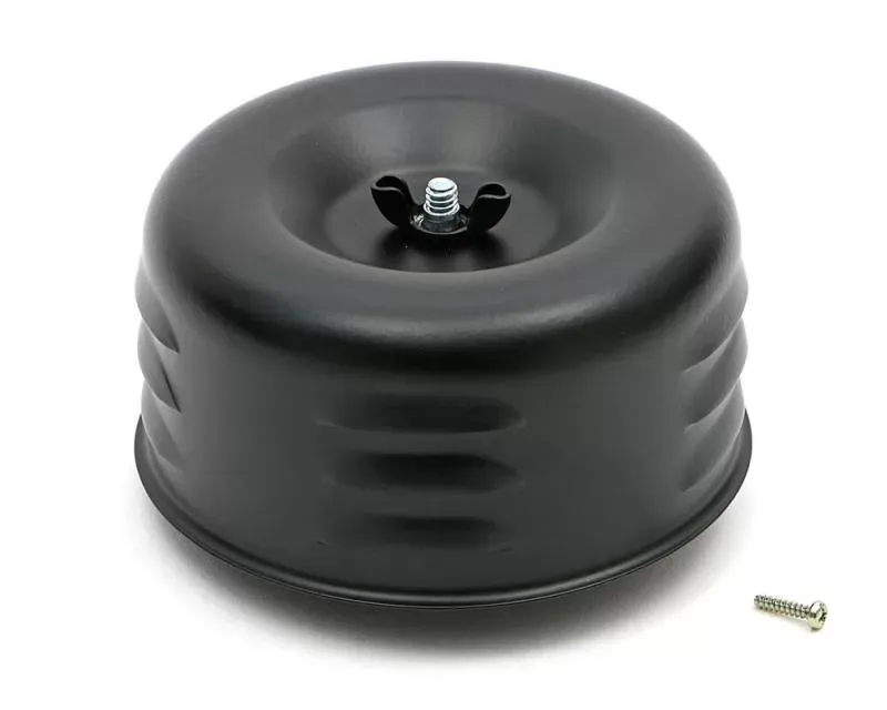 Trans-Dapt Performance ASPHALT BLACK POWDER COATED 4-5/8 in. LOUVERED AIR CLEANER - 8667