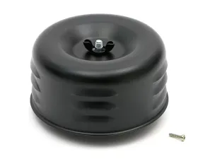 Trans-Dapt Performance ASPHALT BLACK POWDER COATED 4-5/8 in. LOUVERED AIR CLEANER