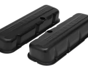 Trans-Dapt Performance CHEVY 396 LOGO TALL ASPHALT BLACK POWDER COATED VALVE COVERS