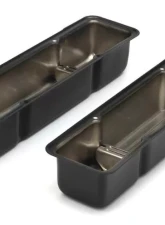 Trans-Dapt Performance CHEVY 327 LOGO TALL ASPHALT BLACK POWDER COATED VALVE COVERS                                     - 8679 - Image 3