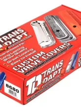 Trans-Dapt Performance CHEVY 327 LOGO SHORT ASPHALT BLACK POWDER COATED VALVE COVERS                                     - 8680 - Image 4