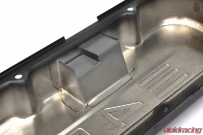 Trans-Dapt Performance CHEVY 454 LOGO SHORT ASPHALT BLACK POWDER COATED VALVE COVERS - 8682