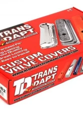Trans-Dapt Performance CHEVY 454 LOGO SHORT ASPHALT BLACK POWDER COATED VALVE COVERS                                     - 8682 - Image 4