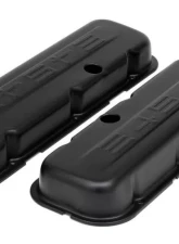 Trans-Dapt Performance CHEVY 454 LOGO SHORT ASPHALT BLACK POWDER COATED VALVE COVERS                                     - 8682 - Image 4