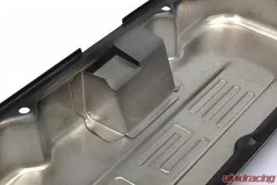 Trans-Dapt Performance CHEVY 502 LOGO SHORT ASPHALT BLACK POWDER COATED VALVE COVERS - 8683