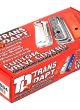 Trans-Dapt Performance CHEVY 283-400 TALL ASPHALT BLACK POWDER COATED VALVE COVERS- UNBAFFLED                                     - 8684 - Image 4