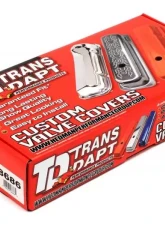 Trans-Dapt Performance CHEVY 283-400 TALL ASPHALT BLACK POWDER COATED BAFFLED VALVE COVERS                                     - 8686 - Image 4