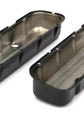 Trans-Dapt Performance CHEVY 396-502 TALL ASPHALT BLACK POWDER COATED VALVE COVERS- UNBAFFLED                                     - 8690 - Image 3