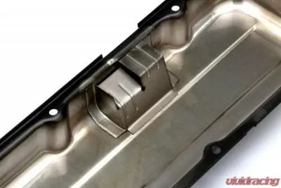 Trans-Dapt Performance CHEVY 396-502 SHORT ASPHALT BLACK POWDER COATED BAFFLED VALVE COVERS - 8693