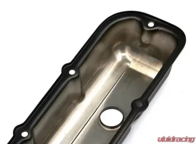 Trans-Dapt Performance GM 2.8L V6 ASPHALT BLACK POWDER COATED VALVE COVERS - 8694
