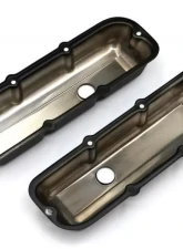 Trans-Dapt Performance GM 2.8L V6 ASPHALT BLACK POWDER COATED VALVE COVERS                                     - 8694 - Image 3