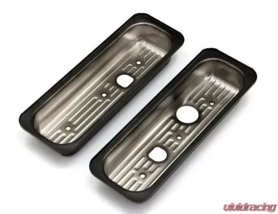 Trans-Dapt Performance GM 4.3L V6 ASPHALT BLACK POWDER COATED VALVE COVER CAPS - 8696