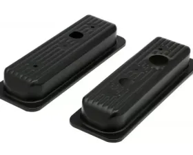 Trans-Dapt Performance GM 4.3L V6 ASPHALT BLACK POWDER COATED VALVE COVER CAPS