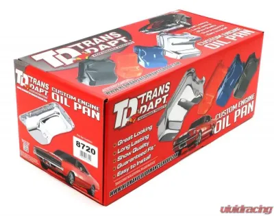 Trans-Dapt Performance 83-93 MUSTANG ASPHALT BLACK OIL PAN - 8720