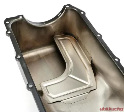 Trans-Dapt Performance ASPHALT BLACK OEM-Style Oil Pan- Pontiac 265-455; Stock Capacity - 8725