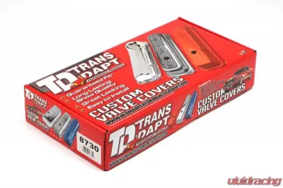 Trans-Dapt Performance SB FORD ASPHALT BLACK POWDER COATED VALVE COVERS - 8730