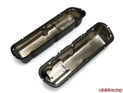 Trans-Dapt Performance SB FORD ASPHALT BLACK POWDER COATED VALVE COVERS - 8730