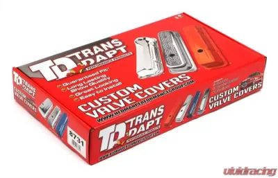 Trans-Dapt Performance FORD 351C ASPHALT BLACK POWDER COATED VALVE COVERS - 8731