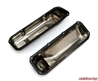 Trans-Dapt Performance FORD 351C ASPHALT BLACK POWDER COATED VALVE COVERS - 8731