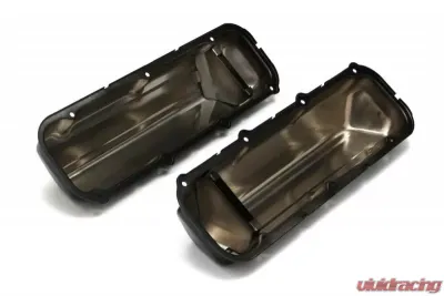 Trans-Dapt Performance FORD 429-460 ASPHALT BLACK POWDER COATED VALVE COVERS - 8732