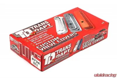Trans-Dapt Performance O.E.M. REPRODUCTION Design Valve Covers; 1956-1962 FORD Y-BLOCK- FORD BLUE - 8734