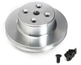 Trans-Dapt Performance WATER PUMP PULLEY ALUMINUM BB CHEVY LWP MACHINED FINISH
