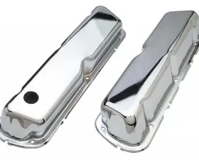 Trans-Dapt Performance O.E.M. REPRODUCTION Design Valve Covers; STOCK; 1986-1995 FORD 5.0L-CHROME
