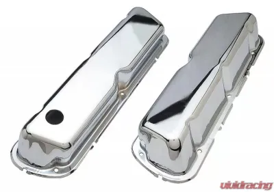 Trans-Dapt Performance O.E.M. REPRODUCTION Design Valve Covers; STOCK; 1986-1995 FORD 5.0L-CHROME - 8867