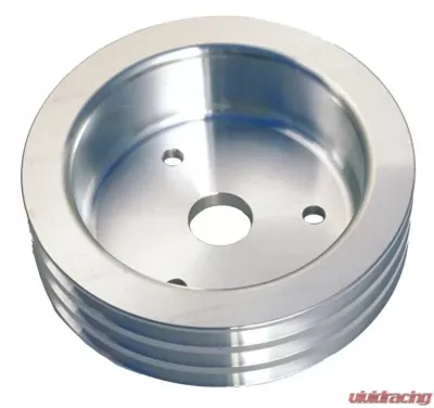 Trans-Dapt Performance CRANKSHAFT Pulley; 3 Groove; CHEVROLET 396-454; SHORT W/P- Mach. ALUMINUM - 8878