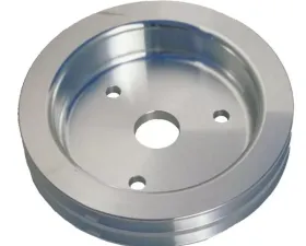 Trans-Dapt Performance CRANKSHAFT Pulley; 2 Groove; 55-68 CHEVROLET 396-454; SHORT W/P- Pol. ALUMINUM