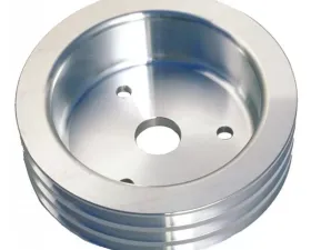 Trans-Dapt Performance CRANKSHAFT Pulley; 3 Groove; 55-68 CHEVROLET 396-454; SHORT W/P- Pol. ALUMINUM