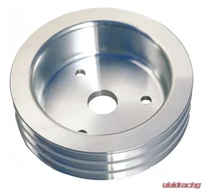 Trans-Dapt Performance CRANKSHAFT Pulley; 3 Groove; 55-68 CHEVROLET 396-454; SHORT W/P- Pol. ALUMINUM - 8894