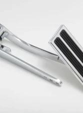 Trans-Dapt Performance Firewall mount Gas Pedal w/ Inserts; 4 x 1-1/2 in.- Pol. Aluminum with Steel Arm                                     - 8958 - Image 2