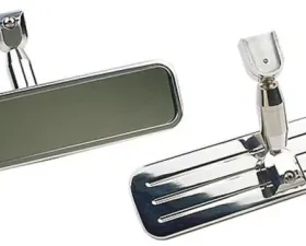 Trans-Dapt Performance REAR VIEW MIRROR; 8-1/4 in. Wide; PINSTRIPES (ball-milled)- ALUMINUM